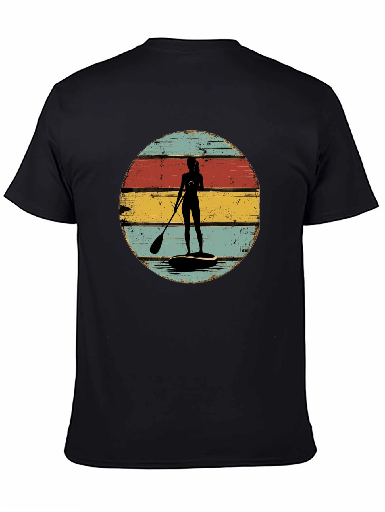 Retro Paddle Boarder Graphic Tee