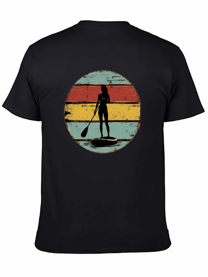 Retro Paddle Boarder Graphic Tee
