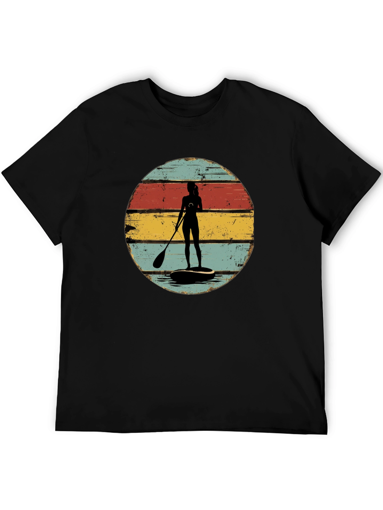Retro Paddle Boarder Graphic Tee