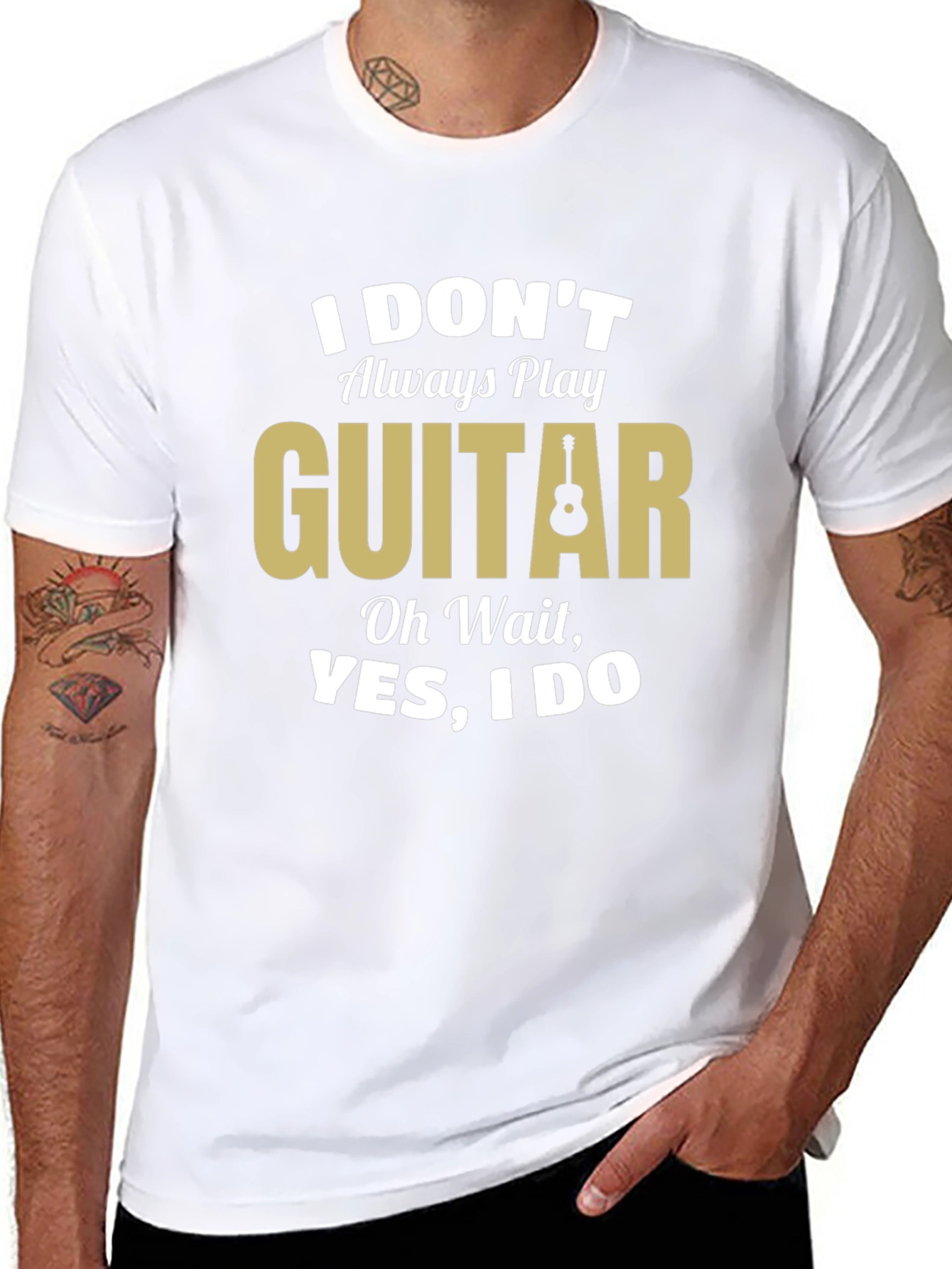 Funny Guitar Player T-Shirt - I Dont Always Play