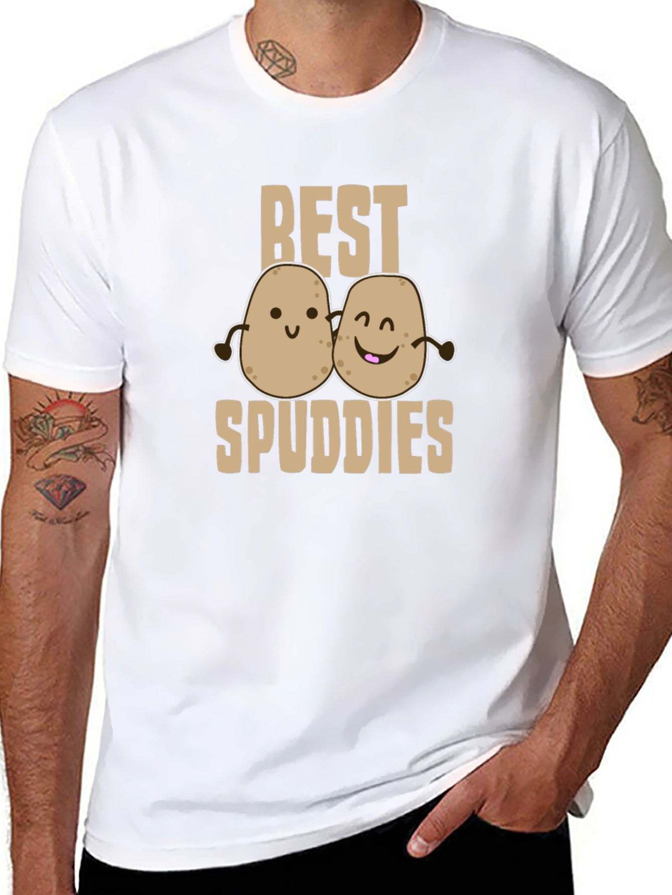 Best Spuddies T-Shirt Funny Potato Graphic Tee
