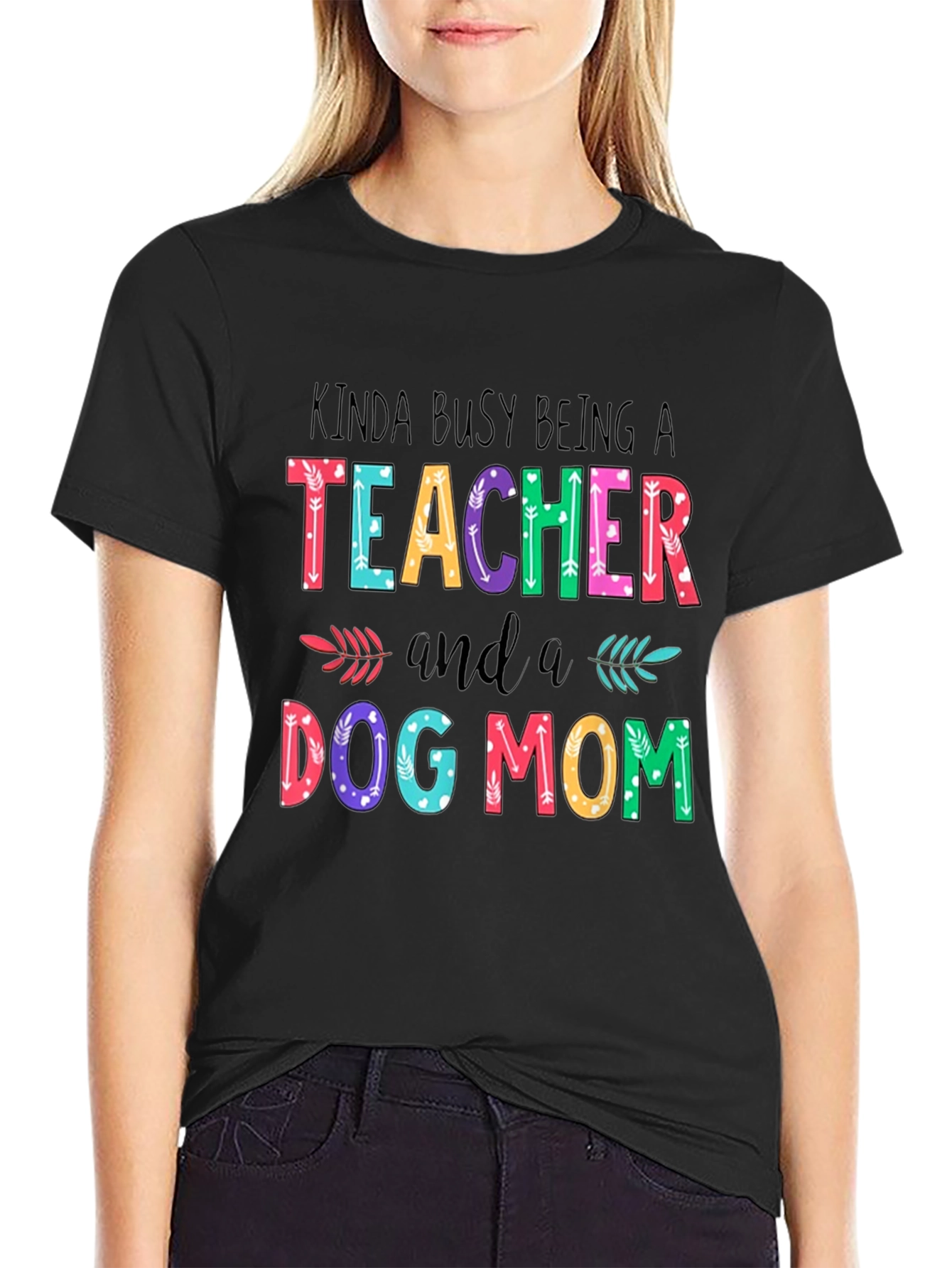 Teacher & Dog Mom T-Shirt - Busy Life Apparel