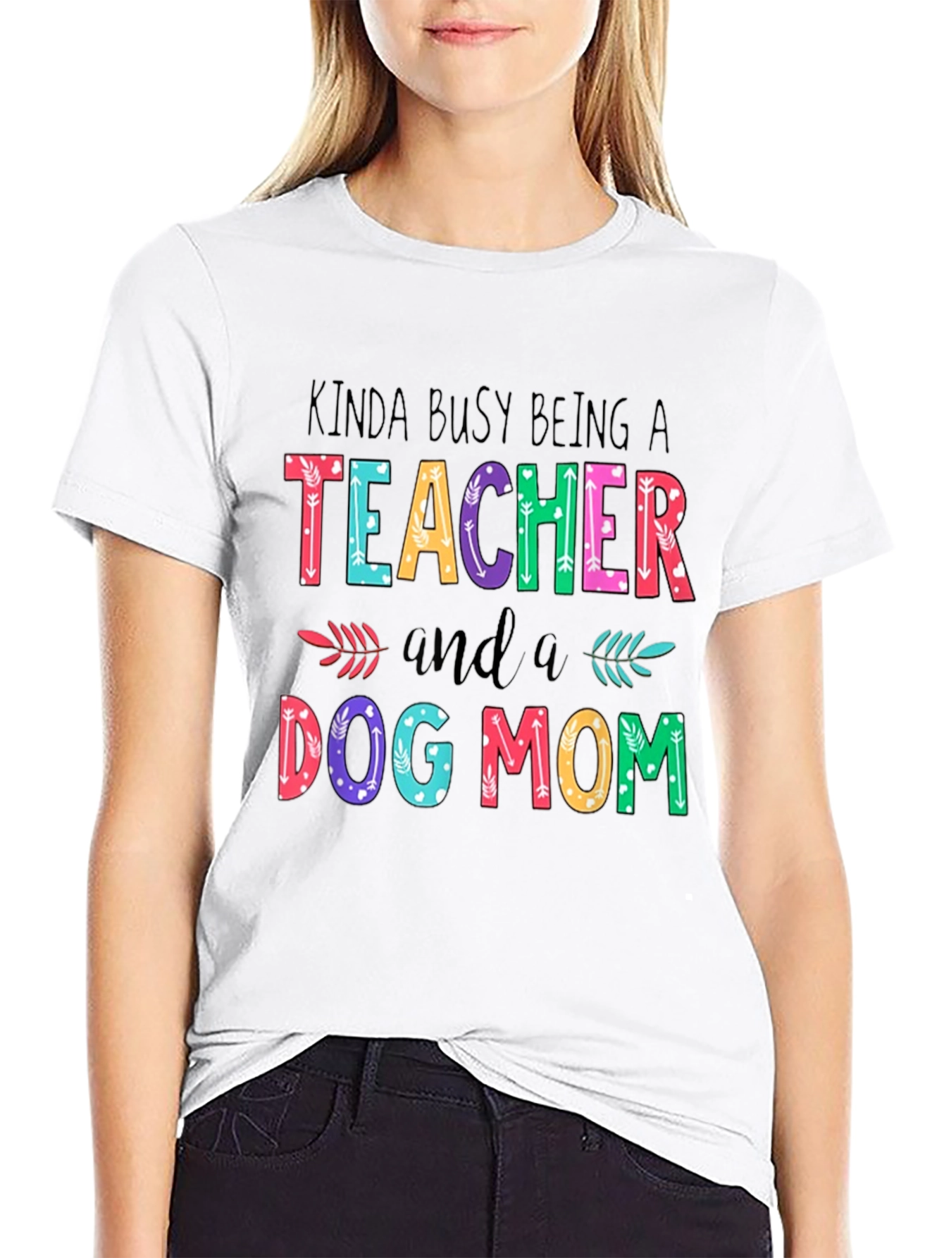 Teacher & Dog Mom T-Shirt - Busy Life Apparel