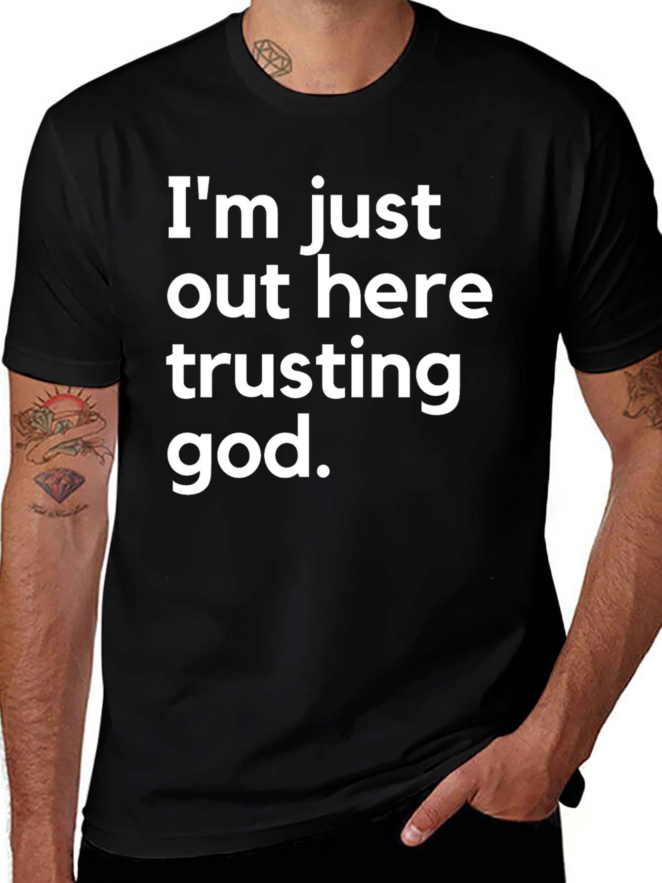 Trusting God T-Shirt - Black