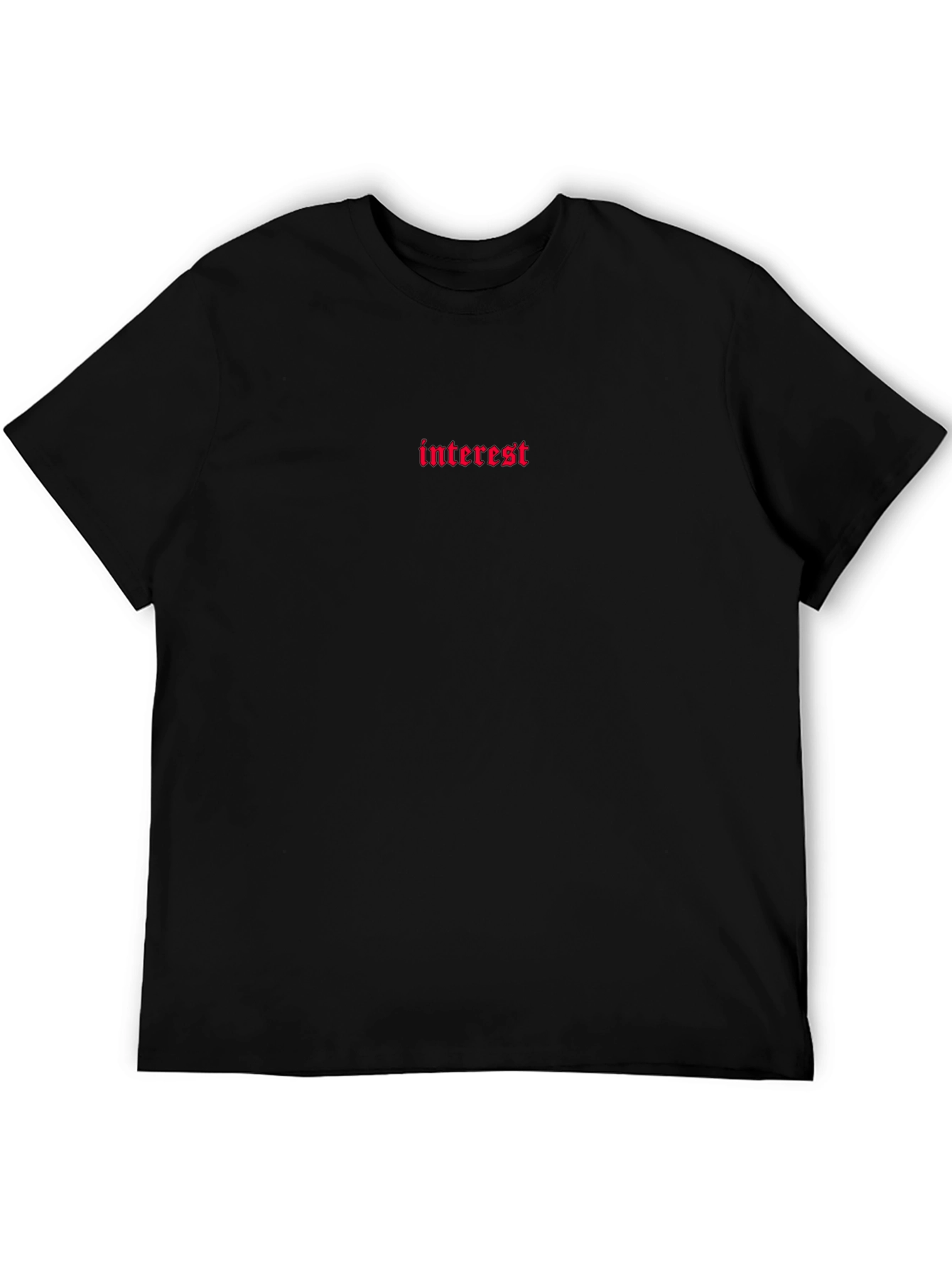 Interest Graphic Black T-Shirt