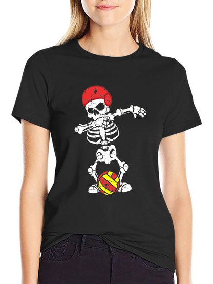 Skeleton Dab Volleyball T-Shirt