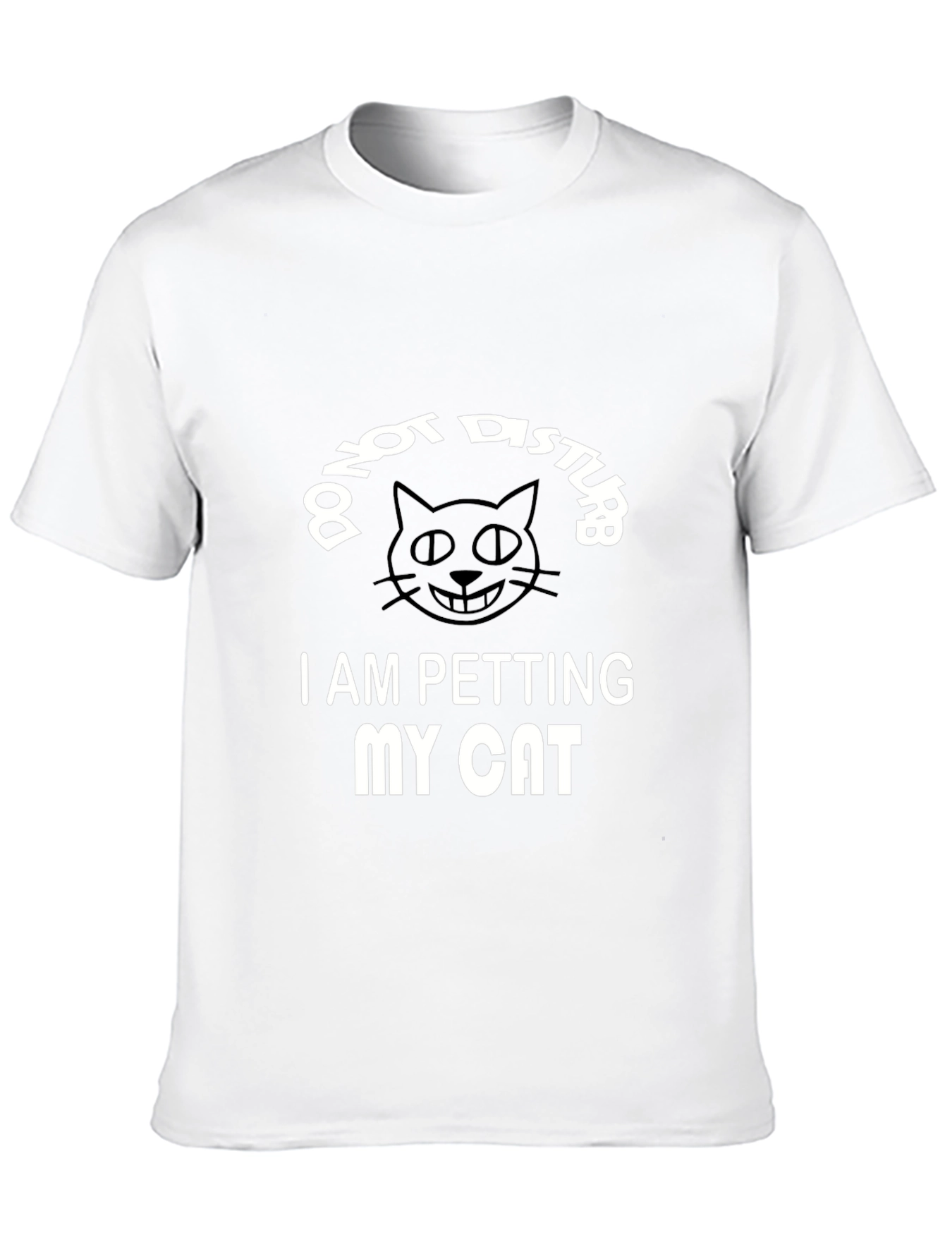 Do Not Disturb I Am Petting My Cat T-Shirt