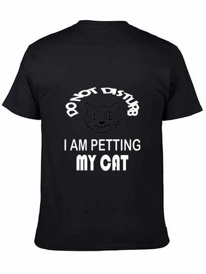 Do Not Disturb I Am Petting My Cat T-Shirt