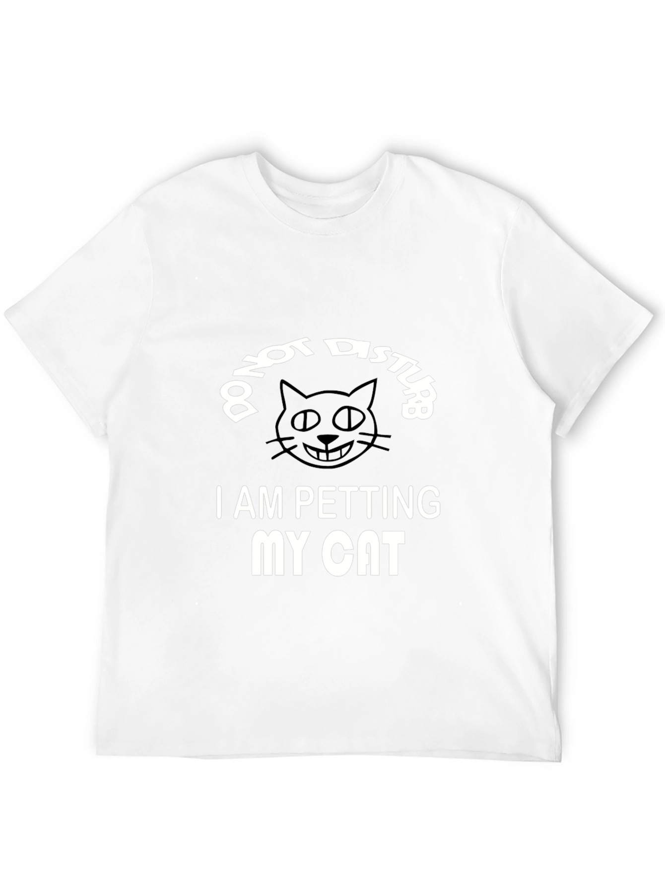 Do Not Disturb I Am Petting My Cat T-Shirt
