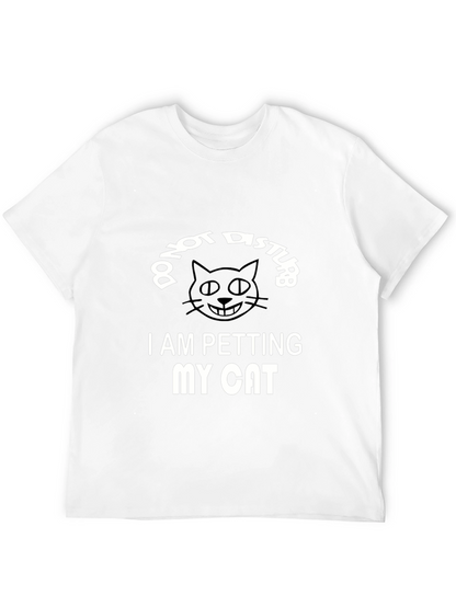 Do Not Disturb I Am Petting My Cat T-Shirt