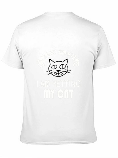 Do Not Disturb I Am Petting My Cat T-Shirt