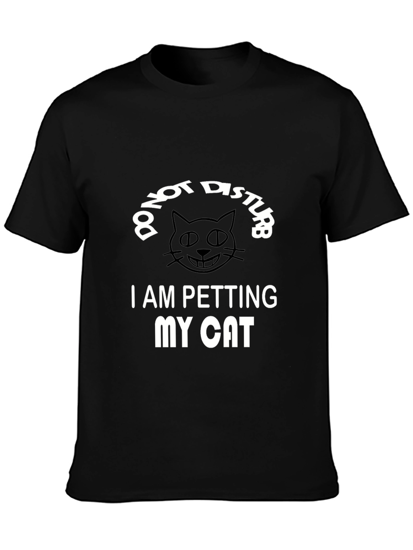 Do Not Disturb I Am Petting My Cat T-Shirt