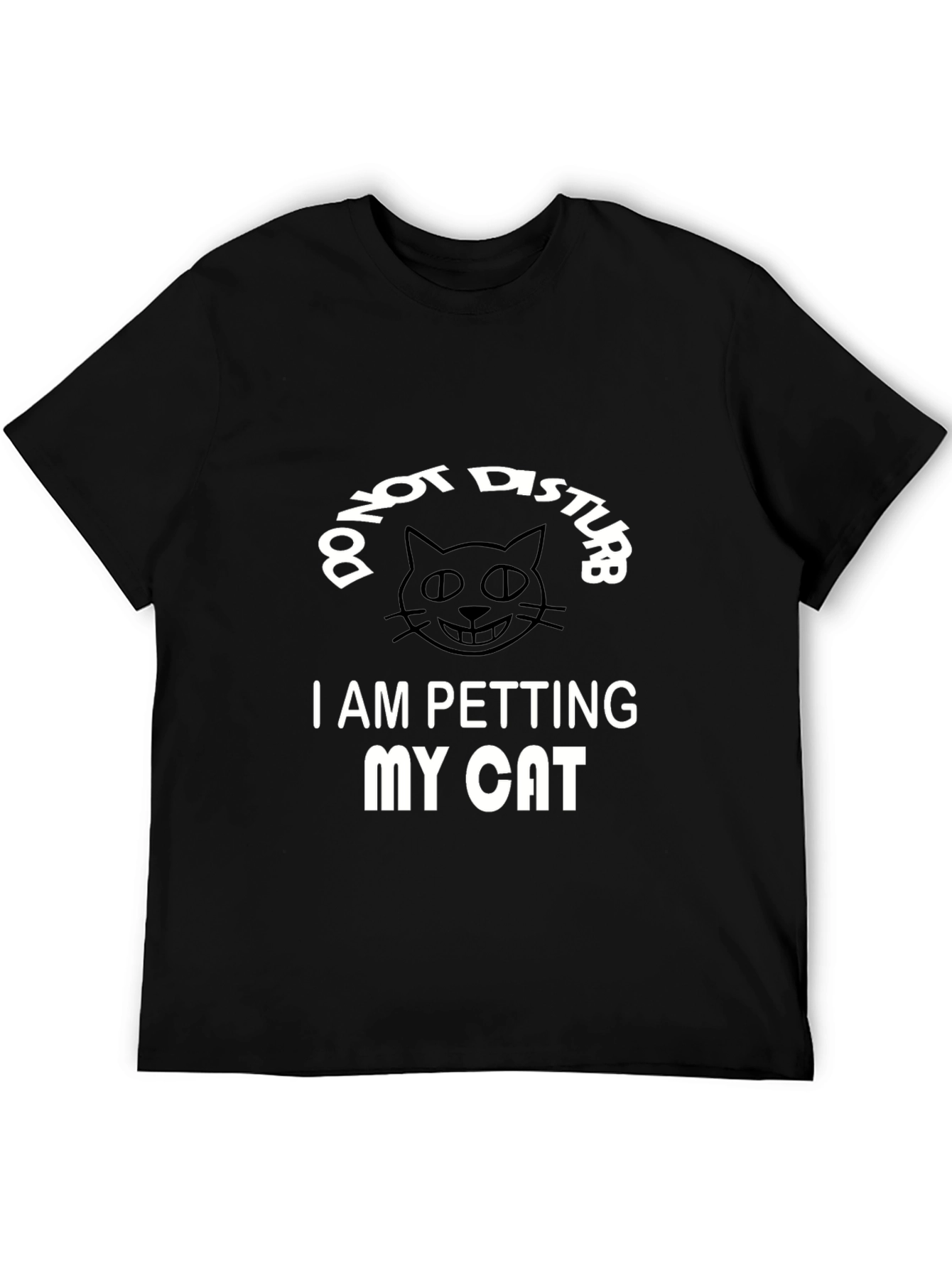 Do Not Disturb I Am Petting My Cat T-Shirt