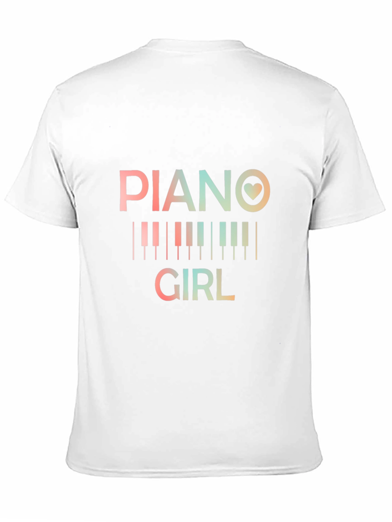 Piano Girl T-Shirt - Music Lover Tee