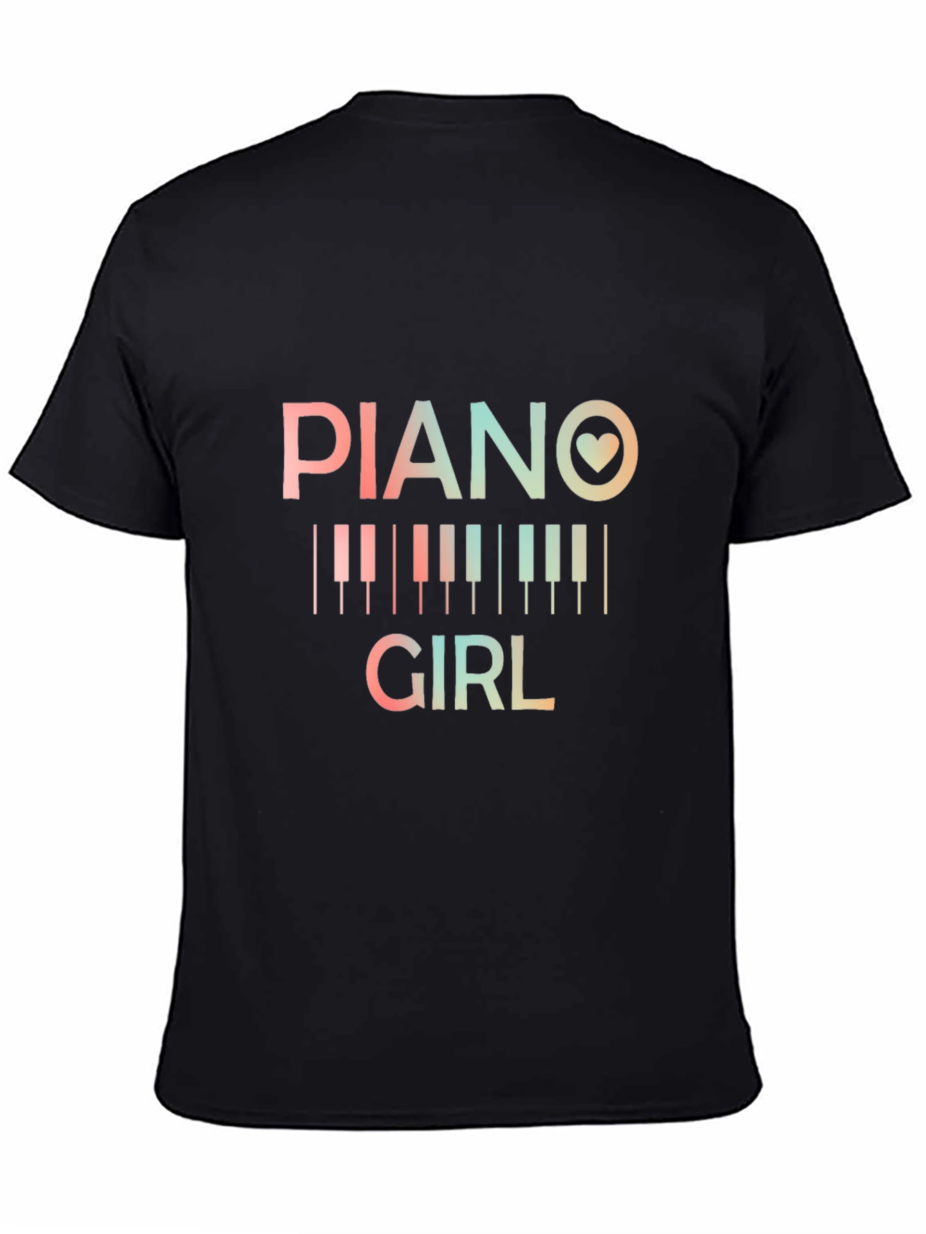 Piano Girl T-Shirt - Music Lover Tee
