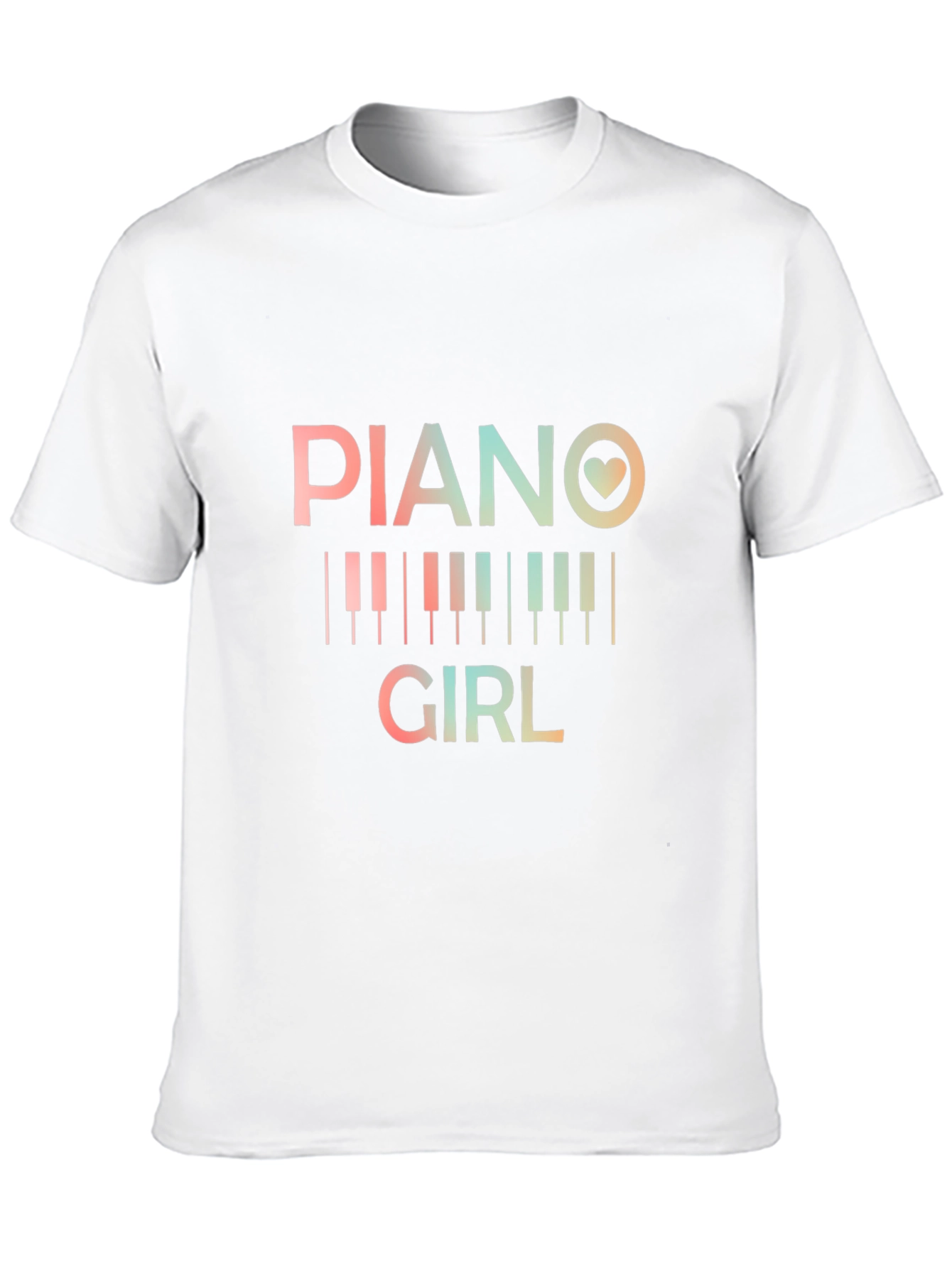 Piano Girl T-Shirt - Music Lover Tee