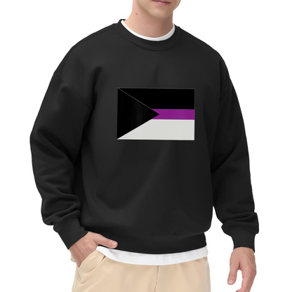 Demiboy Pride Flag Crewneck Sweatshirt - LGBTQ+ Identity Support Pullover