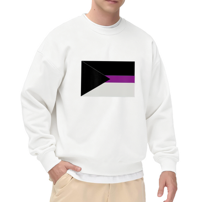 Demiboy Pride Flag Crewneck Sweatshirt - LGBTQ+ Identity Support Pullover