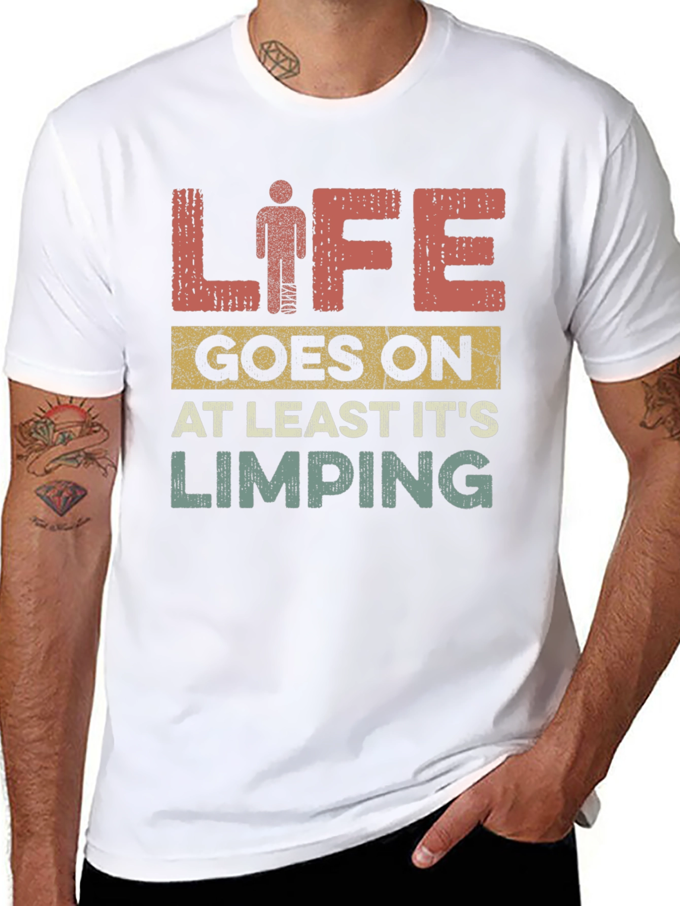 Life Goes On Limping T-Shirt