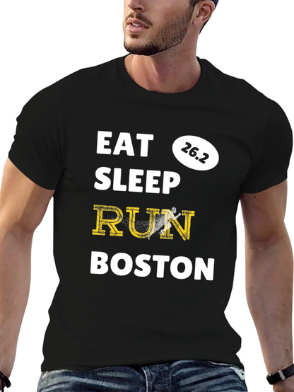 Eat Sleep Run Boston Marathon 26.2 T-Shirt
