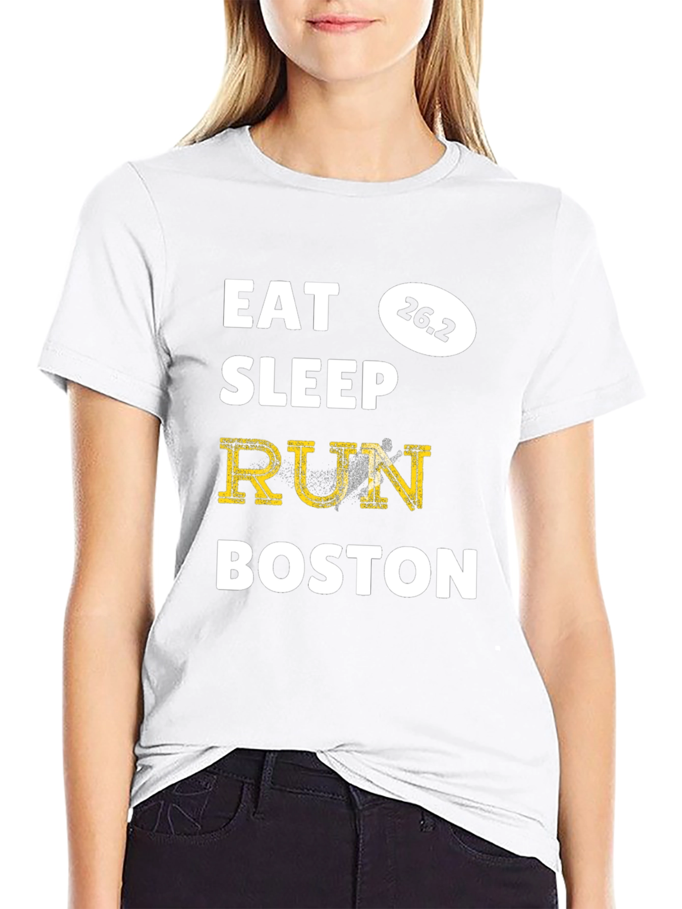 Eat Sleep Run Boston Marathon 26.2 T-Shirt