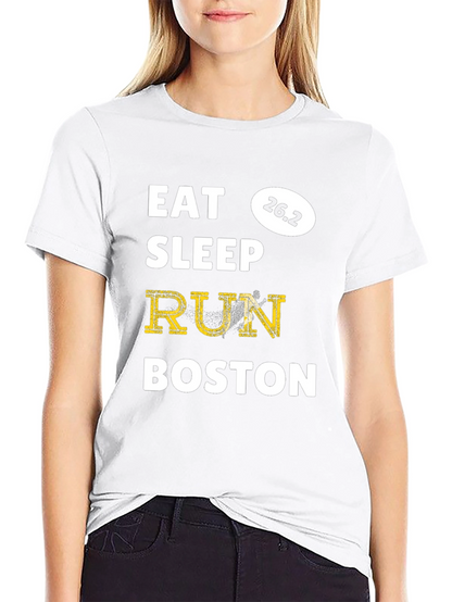 Eat Sleep Run Boston Marathon 26.2 T-Shirt