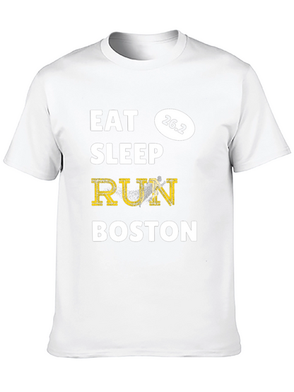 Eat Sleep Run Boston Marathon 26.2 T-Shirt