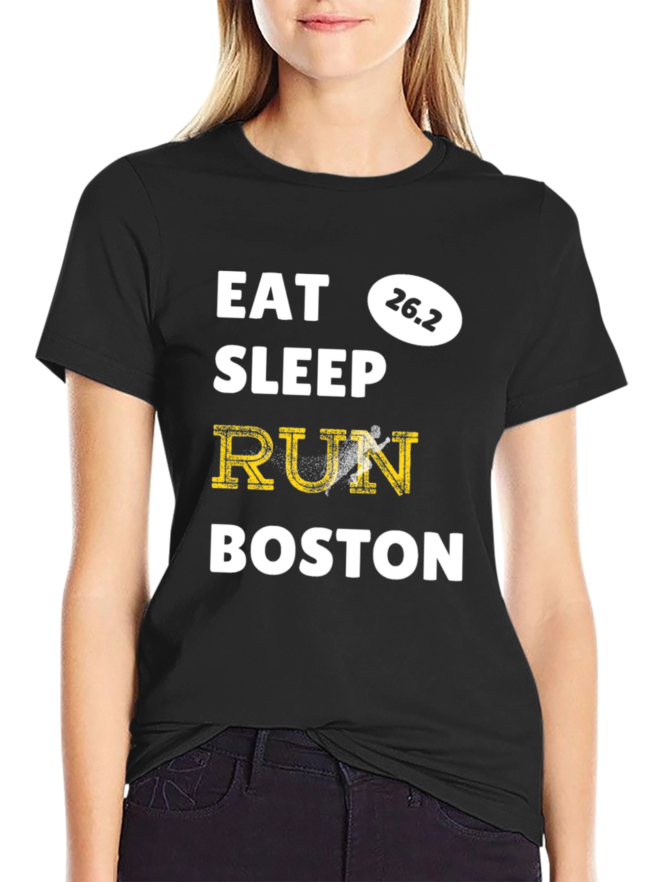 Eat Sleep Run Boston Marathon 26.2 T-Shirt