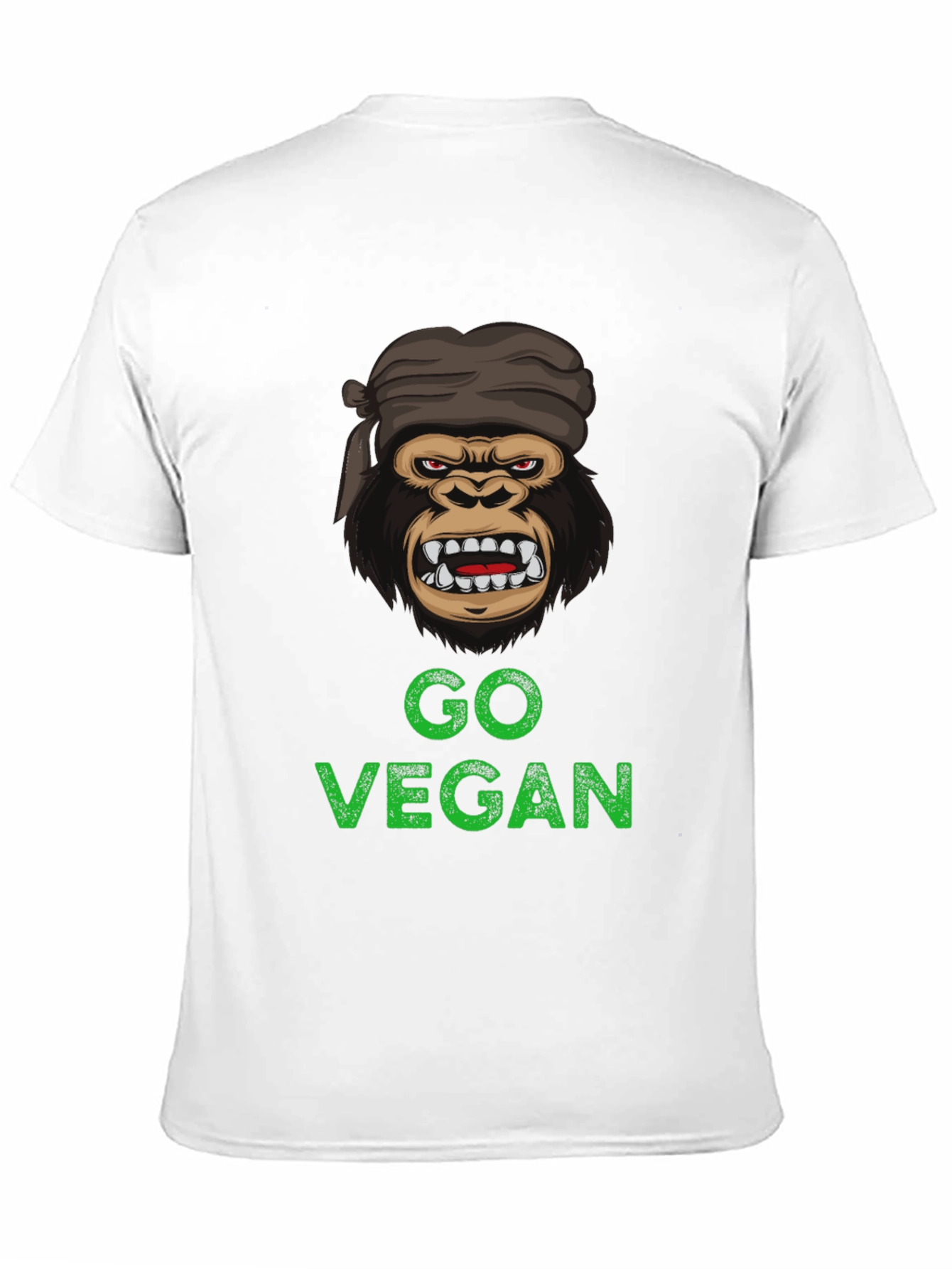 Go Vegan Gorilla Graphic T-Shirt