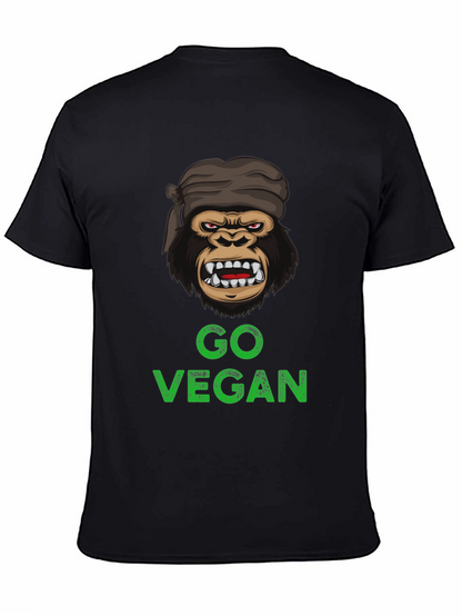 Go Vegan Gorilla Graphic T-Shirt