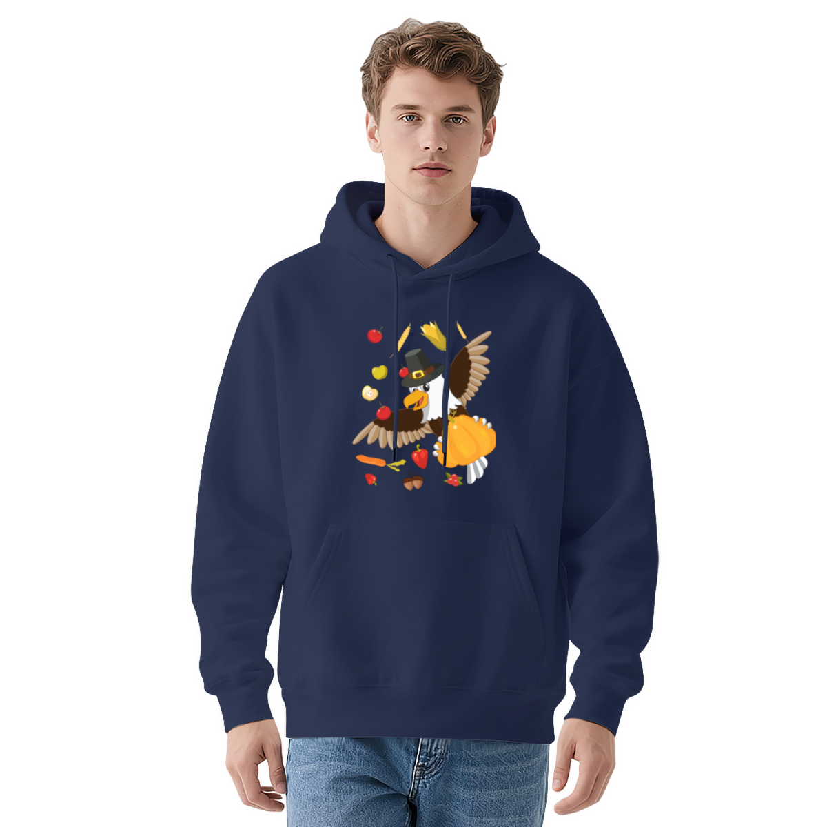 Thanksgiving Harvest Eagle Hoodie
