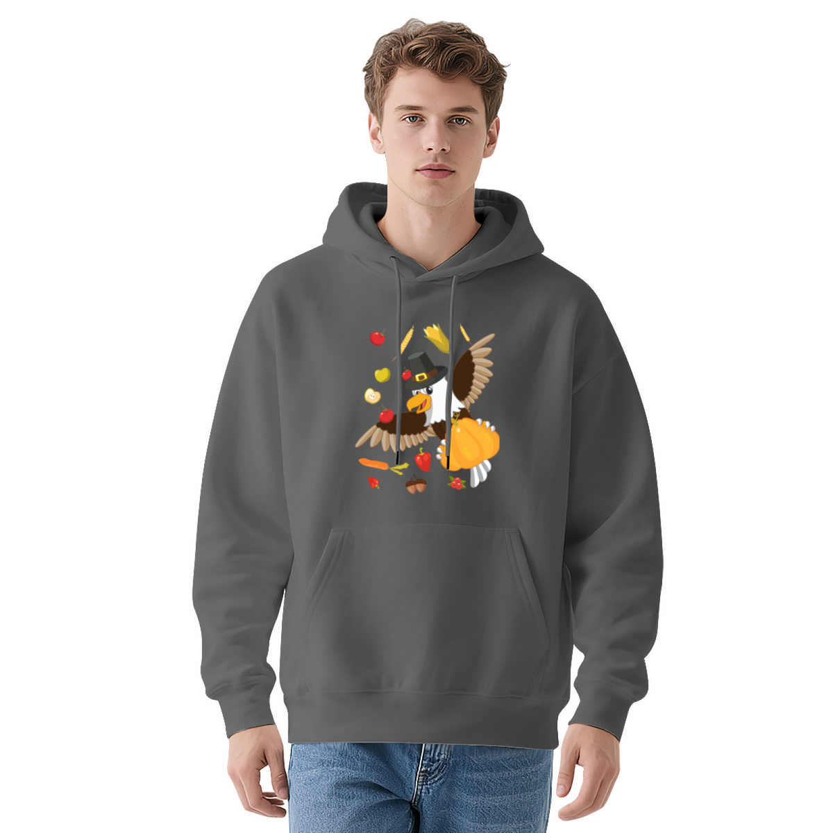 Thanksgiving Harvest Eagle Hoodie