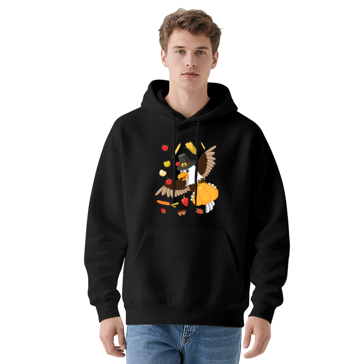 Thanksgiving Harvest Eagle Hoodie