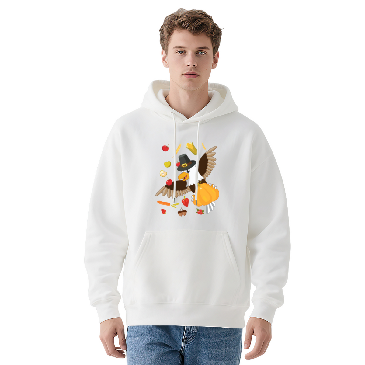 Thanksgiving Harvest Eagle Hoodie