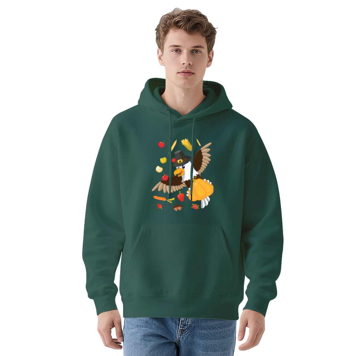 Thanksgiving Harvest Eagle Hoodie