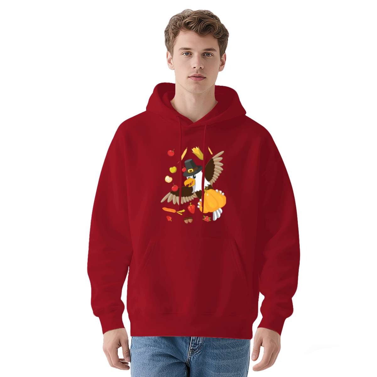 Thanksgiving Harvest Eagle Hoodie
