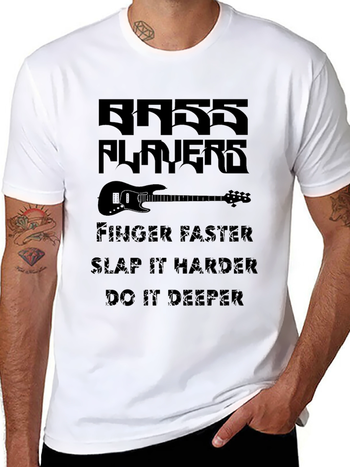 Bass Players T-Shirt - Funny Music Graphic Tee