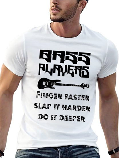 Bass Players T-Shirt - Funny Music Graphic Tee