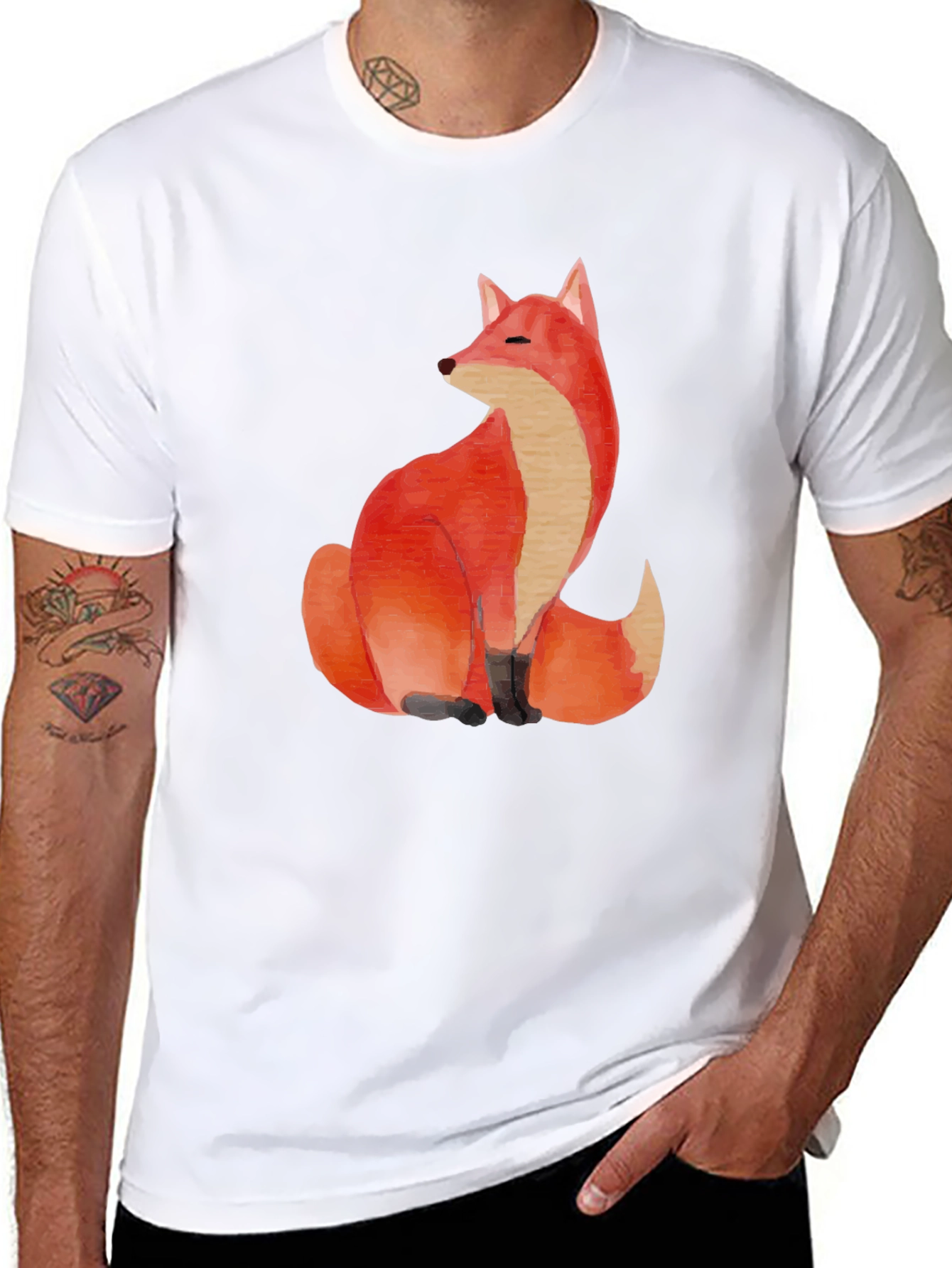 Fox Graphic Tee - Soft Cotton Blend