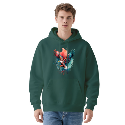 Eagle Watercolor Splash Hoodie ¨C Navy