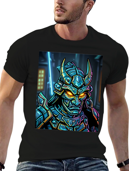 Samurai Warrior Graphic T-Shirt - Black