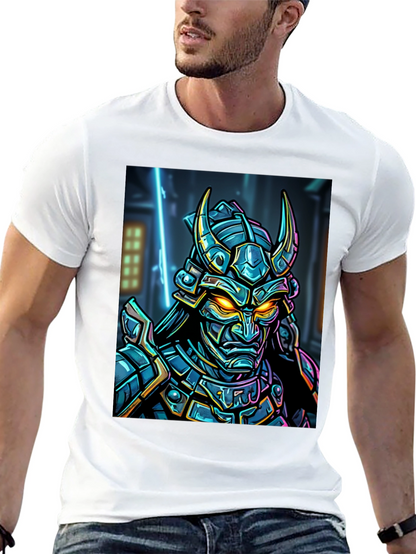 Samurai Warrior Graphic T-Shirt - Black