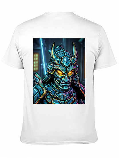 Samurai Warrior Graphic T-Shirt - Black