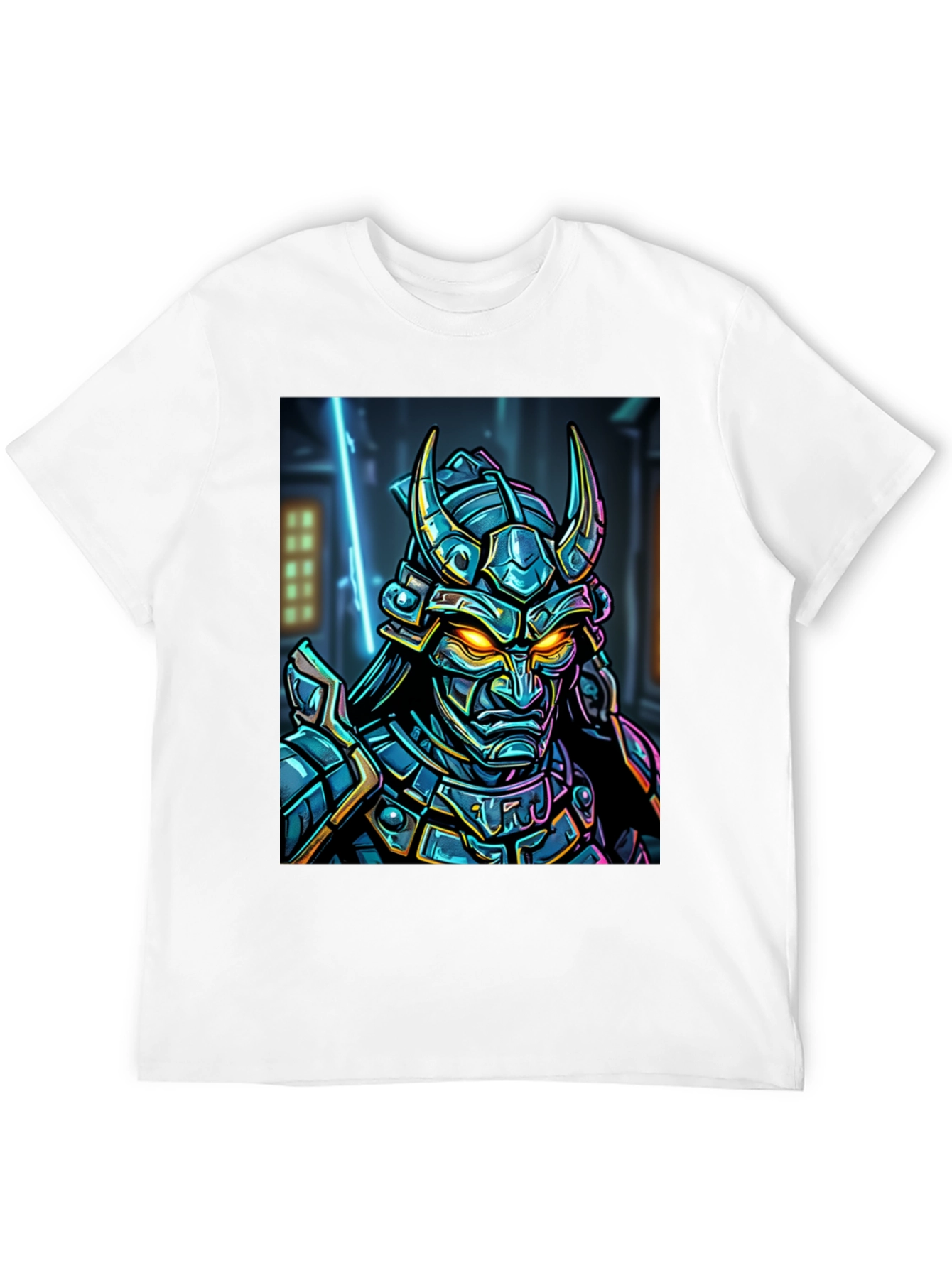 Samurai Warrior Graphic T-Shirt - Black