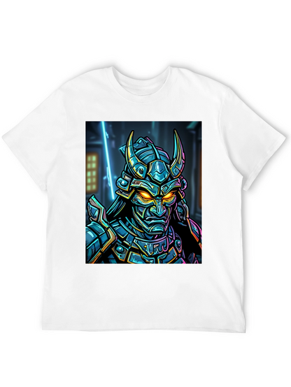 Samurai Warrior Graphic T-Shirt - Black