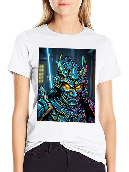 Samurai Warrior Graphic T-Shirt - Black