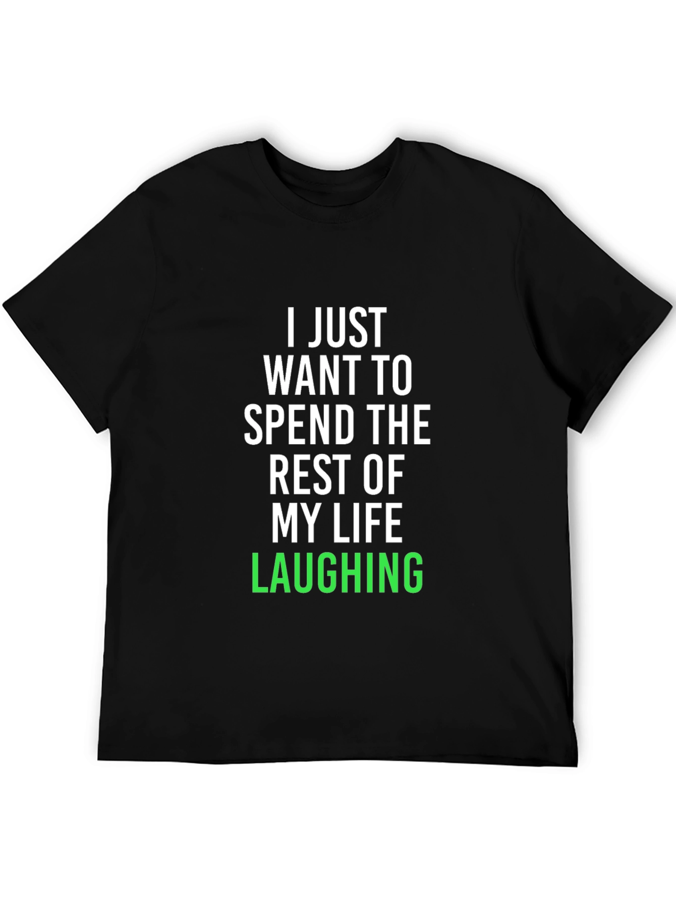 Laughing Life Black Graphic Tee
