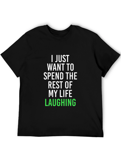 Laughing Life Black Graphic Tee