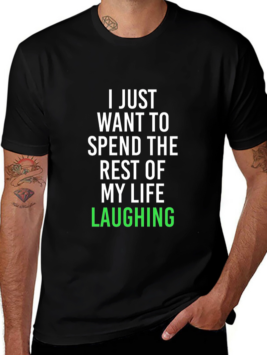 Laughing Life Black Graphic Tee