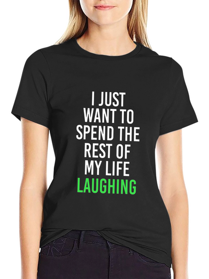 Laughing Life Black Graphic Tee
